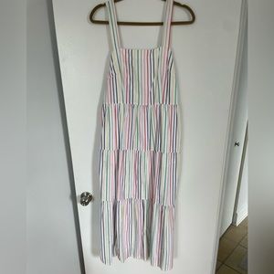 Jcrew striped maxi dress